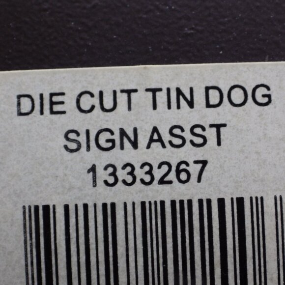 Funny Muddy Paws Tin Dog Sign/ Let Dog In/ Let Dog Out - Picture 4 of 4